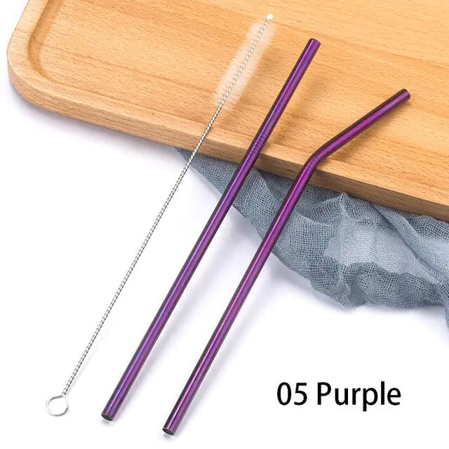 Colorful Stainless Steel Straws