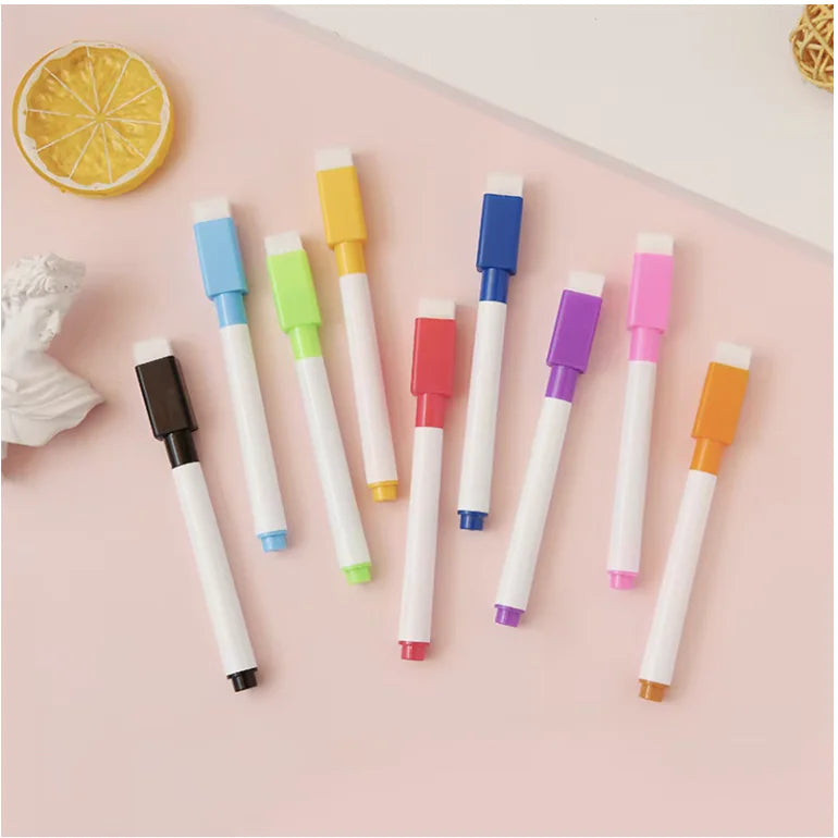Eco-Friendly Whiteboard Markers with Eraser