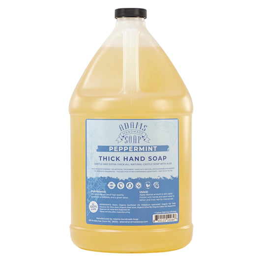 Peppermint Liquid Castile Soap – Thick, Concentrated, Organic Formula | Hand Soap & Multi-Purpose Cleaner | Vegan, Eco-Friendly & Made in USA