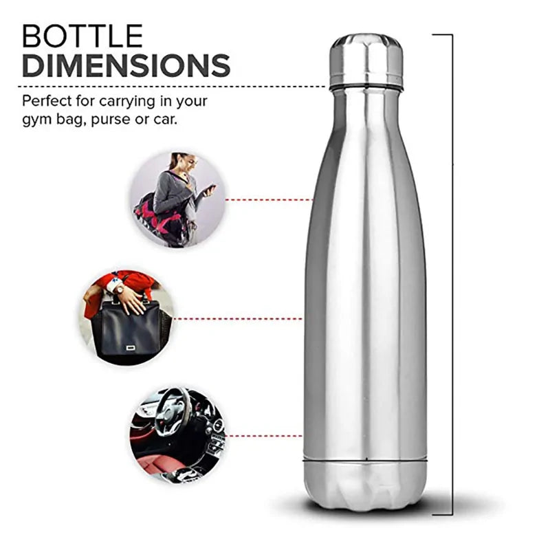 Sports Water Bottle Non Insulated Stainless Steel