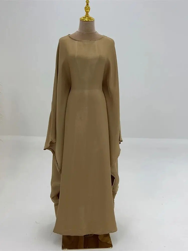 Luminara Satin Butterfly Abaya
