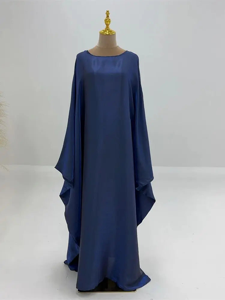 Luminara Satin Butterfly Abaya