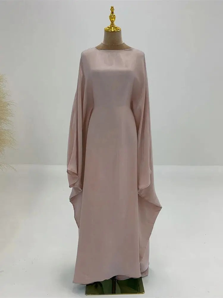 Luminara Satin Butterfly Abaya