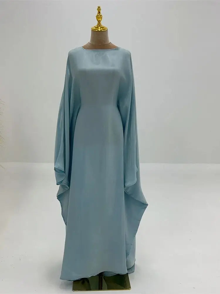 Luminara Satin Butterfly Abaya