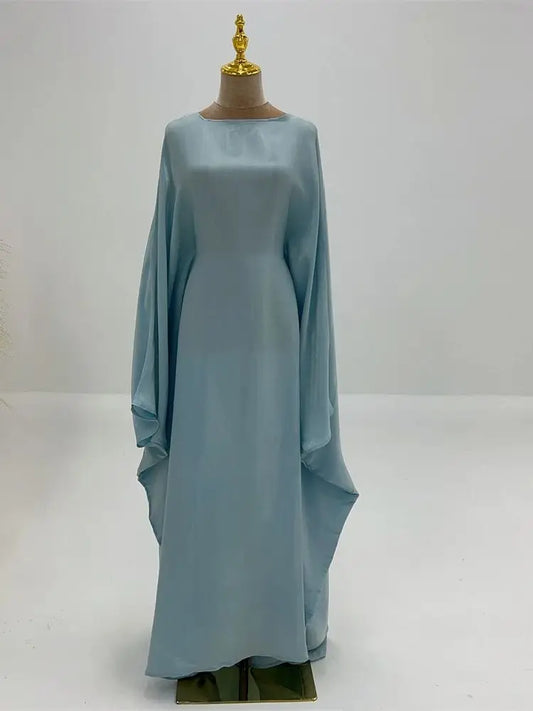 Luminara Satin Butterfly Abaya