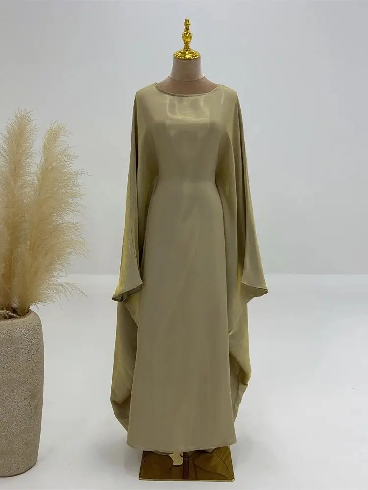 Luminara Satin Butterfly Abaya