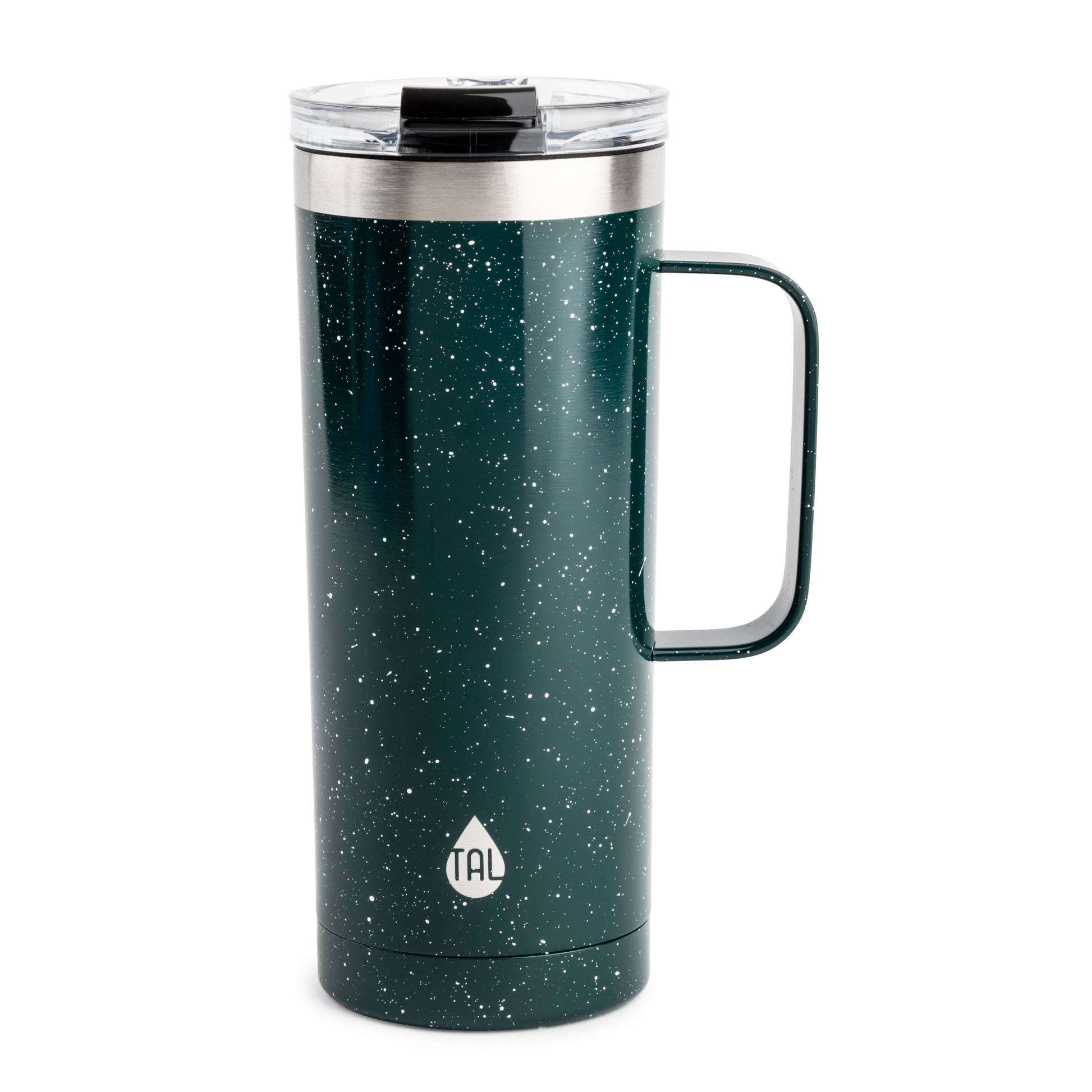 TAL Stainless Steel Mountaineer Travel Mug – 20 oz, Teal Speckle