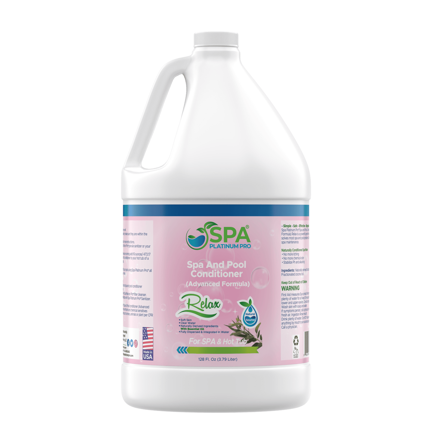 4-in-1 Water Treatment & Conditioner for Spas, Hot Tubs & Pools | 128 fl oz