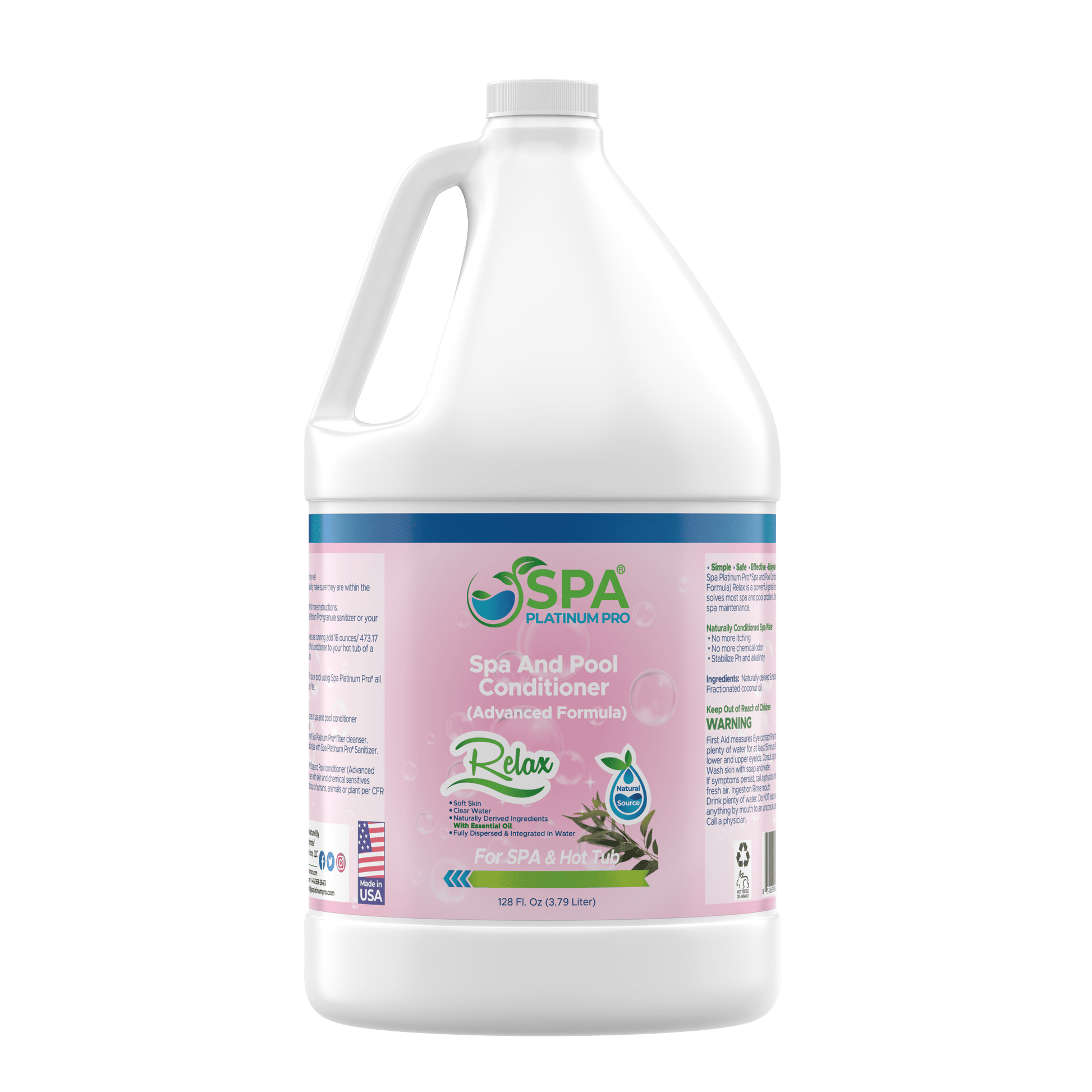 4-in-1 Water Treatment & Conditioner for Spas, Hot Tubs & Pools | 128 fl oz