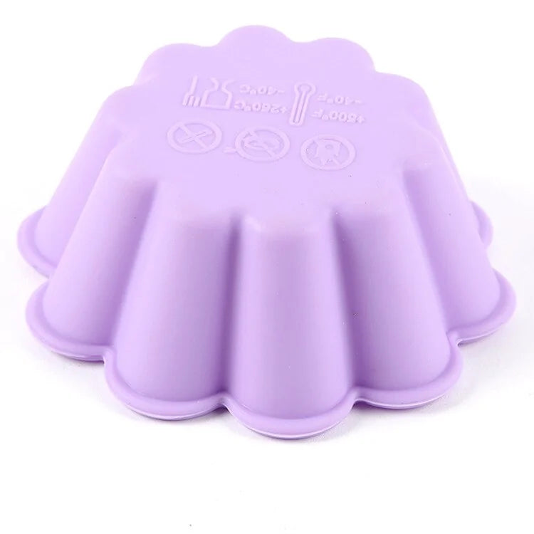 Flower Non-Stick Silicone Baking Cups