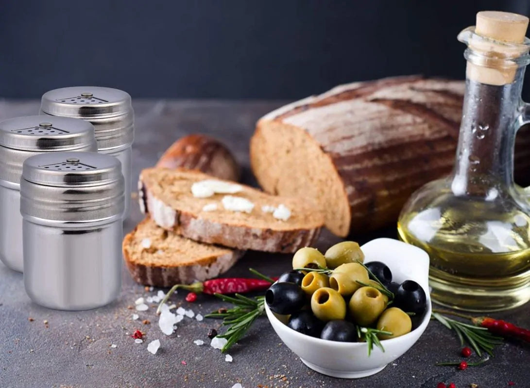 Stainless Steel Salt And Pepper Shakers