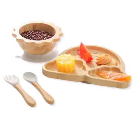 Nordic Style Baby Bamboo Tableware