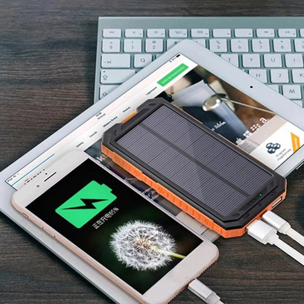 🚀 Ultra-High Capacity Waterproof Solar Power Bank (Up to 2,000,000mAh)