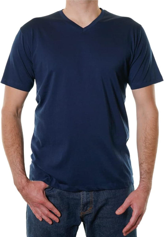 Ultra Soft 100% Organic Cotton V-Neck T-Shirt – Certified Sustainable, Modern Classic Fit