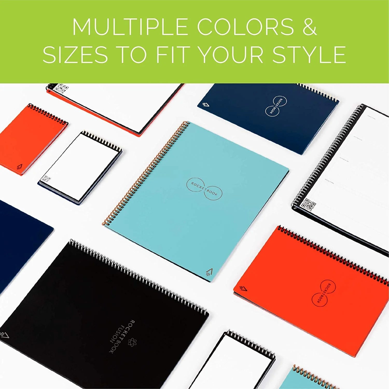 Rocketbook Core Smart Reusable Notebook — Executive Size (6" x 8.8"), Dot-Grid, 36 Pages