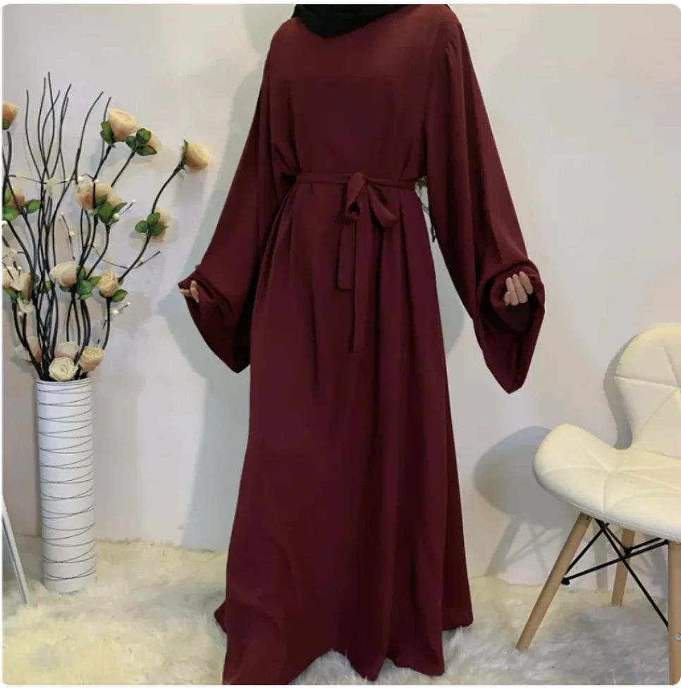 Muslim Women's Long Abaya Dress - Dubai Style