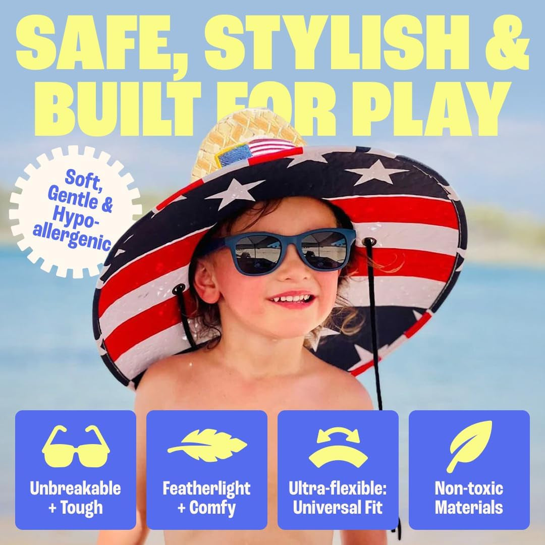 Polarized Toddler Sunglasses Boys & Girls - Unbreakable, for Kids - UV Protection