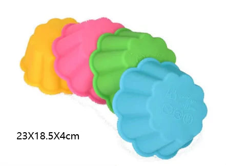 Flower Non-Stick Silicone Baking Cups