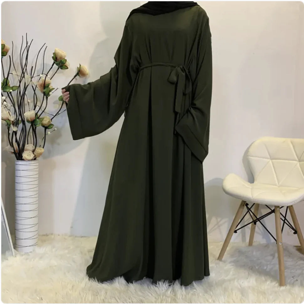 Muslim Women's Long Abaya Dress - Dubai Style