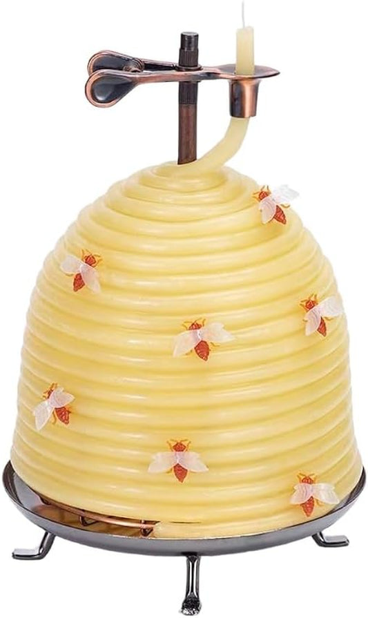 All-Natural Beeswax Candle — Up to 120 Hours of Brilliant, Clean Light