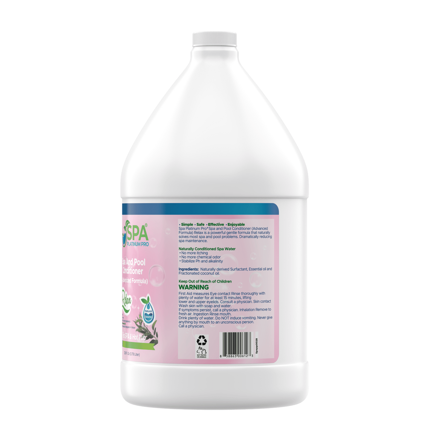 4-in-1 Water Treatment & Conditioner for Spas, Hot Tubs & Pools | 128 fl oz