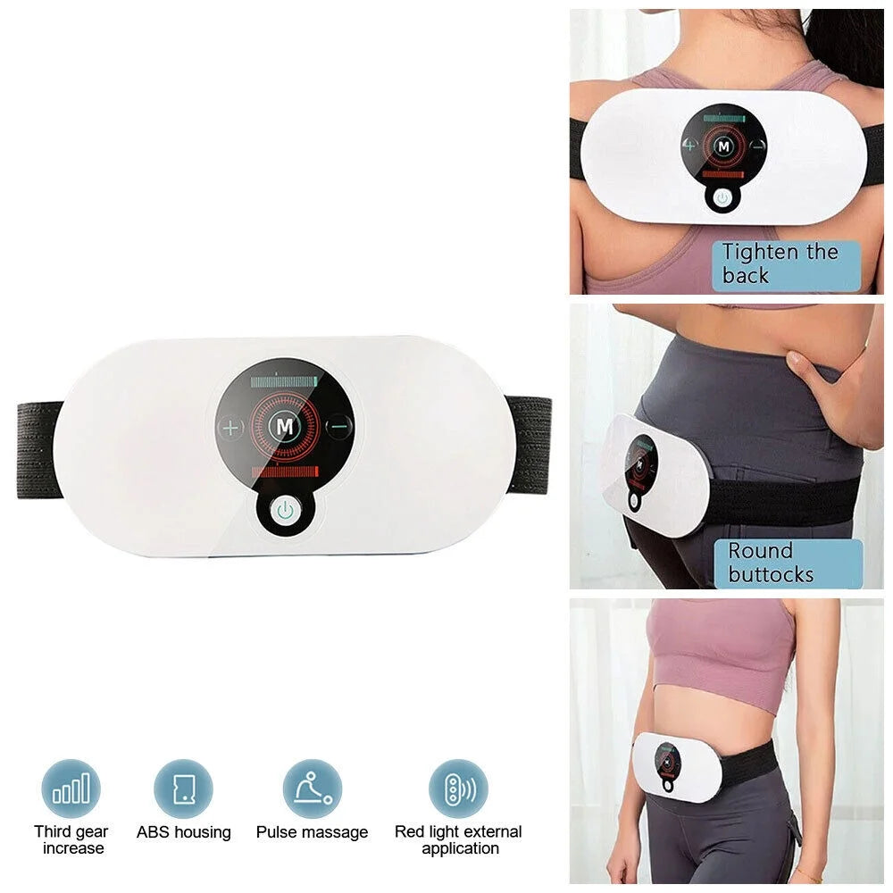 🔥 Electric Heating Pad for Menstrual Cramps – Portable Uterus & Back Warmer with 3 Heat Levels & 9 Massage Modes