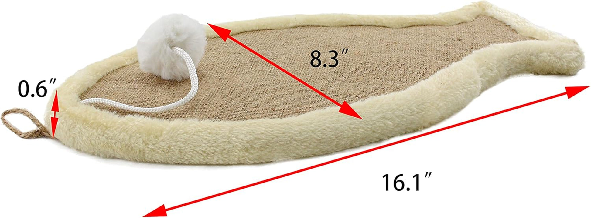 Cat Scratch Pad,Natural Sisal Scratcher Board,Eco-Friendly Cat Scratching Post Floor or Wall ,Furniture Scratch Deterrent Accessories