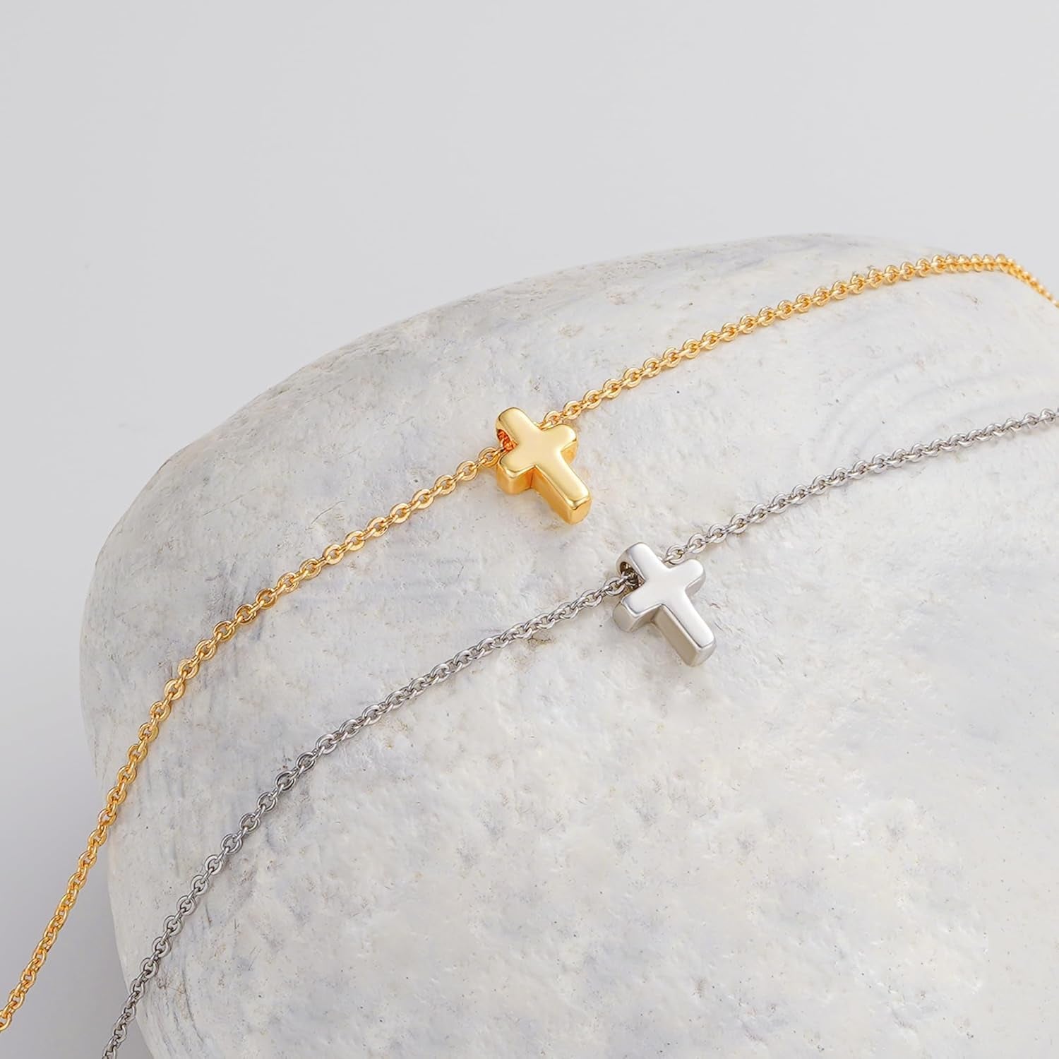 Elegant 14K Gold Plated Cross Necklace — Durable, Hypoallergenic & Timeless