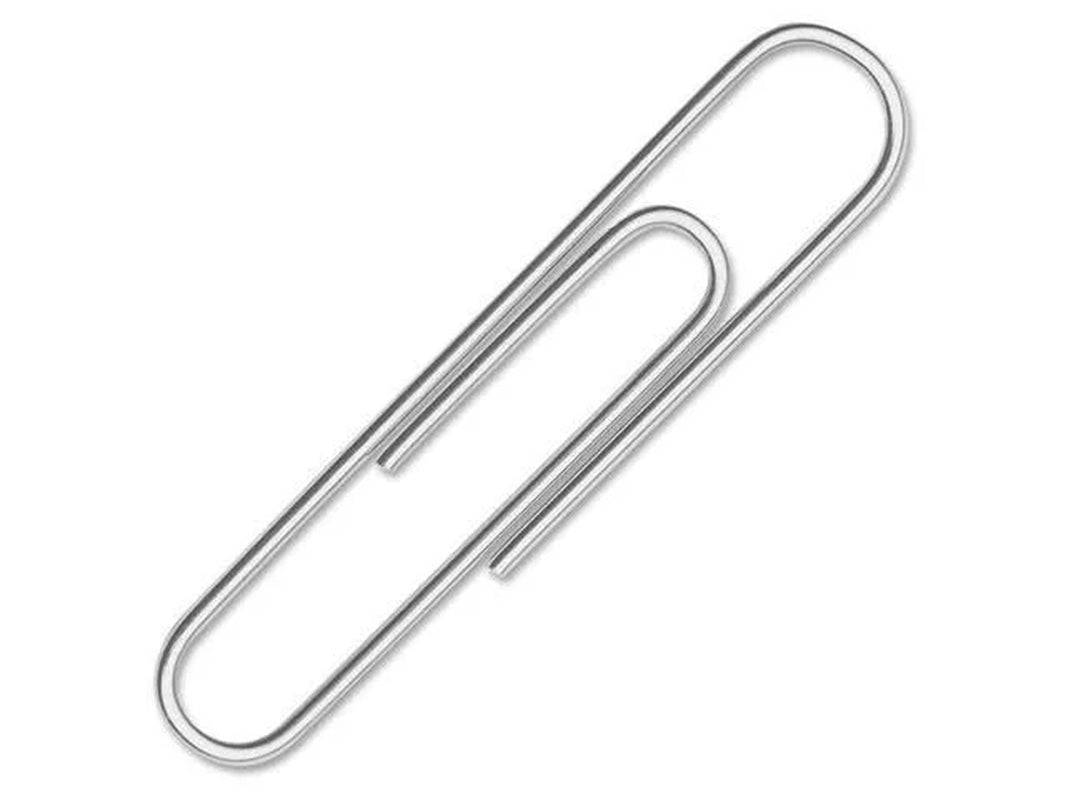 ACCO Recycled Paper Clips, #1 Size, Smooth Silver Finish – 100/Box