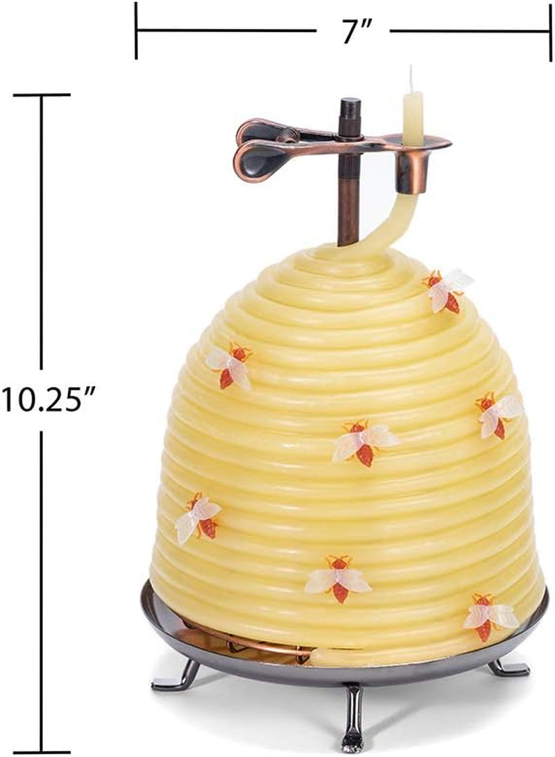 All-Natural Beeswax Candle — Up to 120 Hours of Brilliant, Clean Light