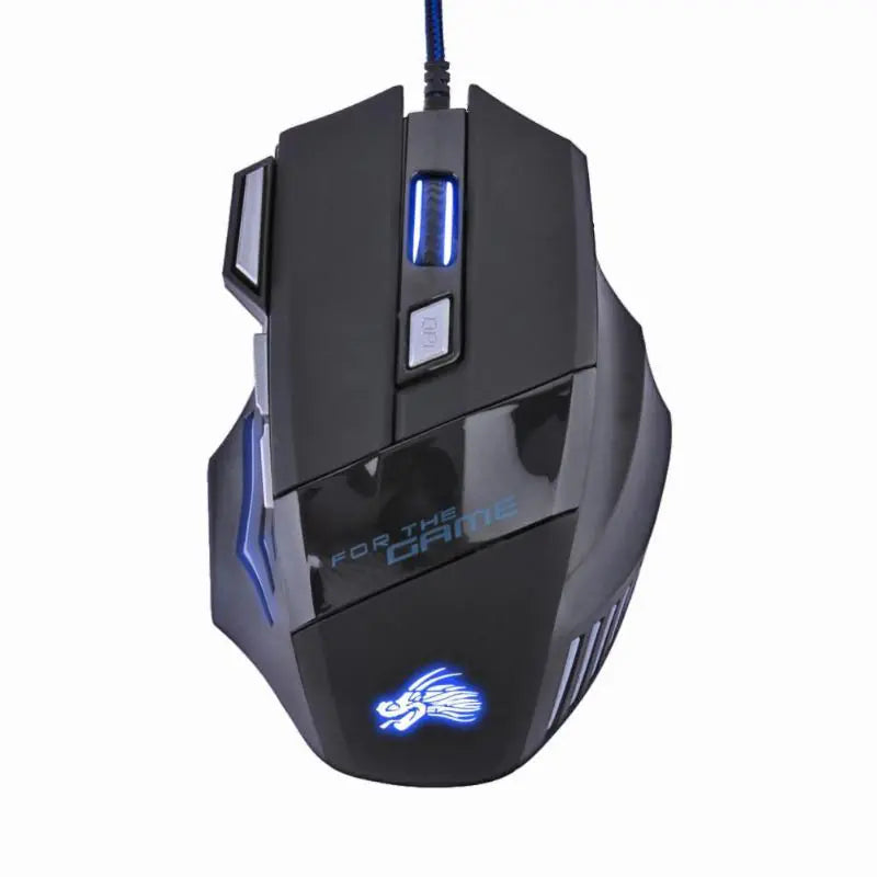 Wired Gaming Mouse 5500DPI 7-Color LED Backlight Optical Mouse Gamer USB 7 Buttons PC Gamer Computer Laptop Desktop Mice