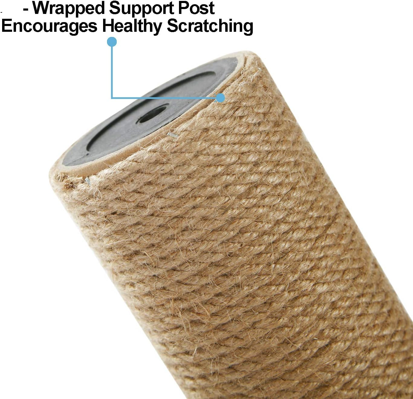 Small Cat Scratching Posts Kitty Coconut Palm Tree for Cats and Kittens - Natural Jute Sisal Scratch Pole (23IN)