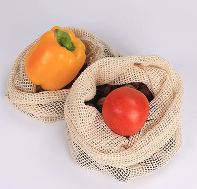 Washable Mesh Drawstring Bags