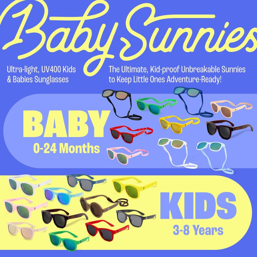 Polarized Toddler Sunglasses Boys & Girls - Unbreakable, for Kids - UV Protection