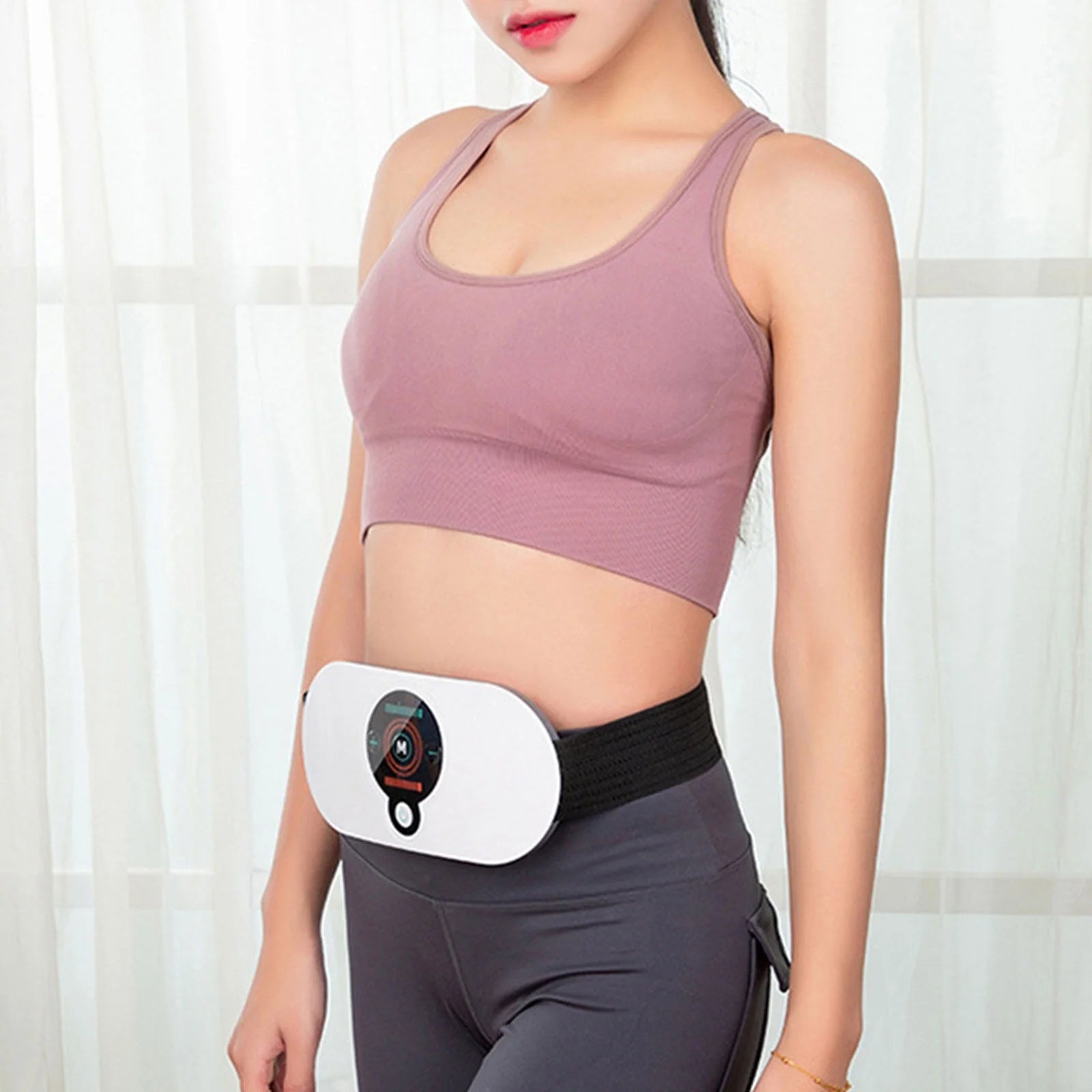 🔥 Electric Heating Pad for Menstrual Cramps – Portable Uterus & Back Warmer with 3 Heat Levels & 9 Massage Modes