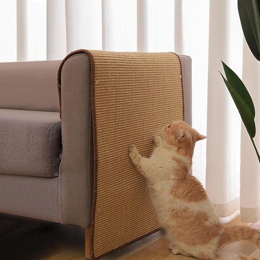 perfeclan Eco-Friendly Sisal Cat Scratcher Mat – Multi-Use Scratch Pad, Play Mat, and Furniture Protector