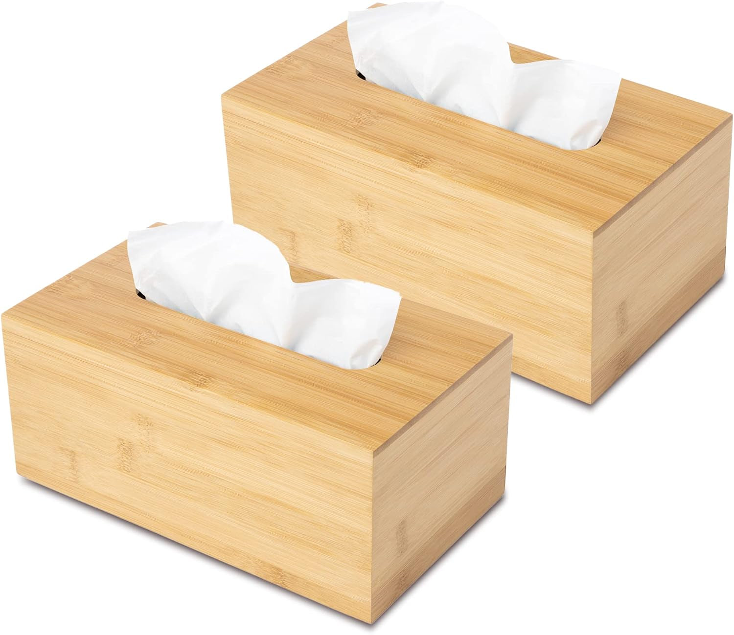 JUSK Design Bamboo Tissue Box Cover – Natural Elegance, Everyday Function