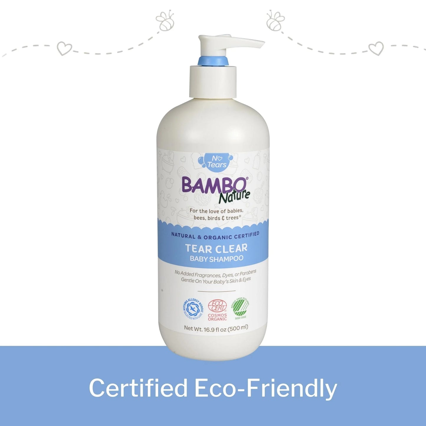 Bambo Nature Tear Clear Baby Shampoo — 16.9 fl oz Pump Bottle