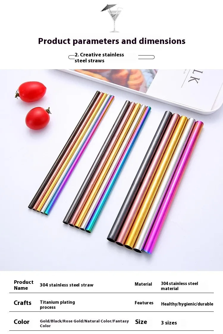 Portable Stainless Steel Straw