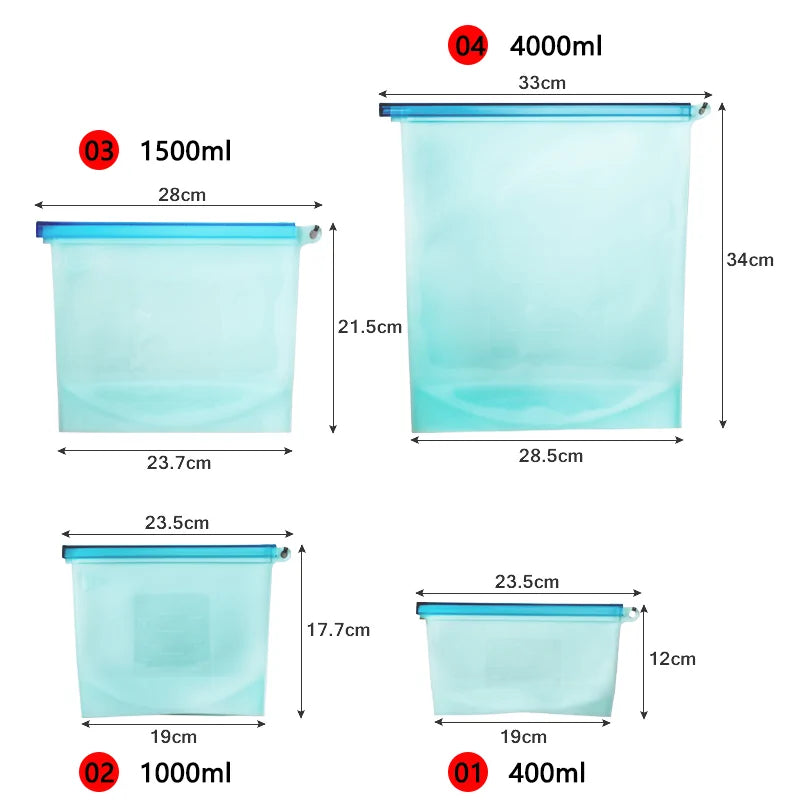 Reusable Silicone Food Bag