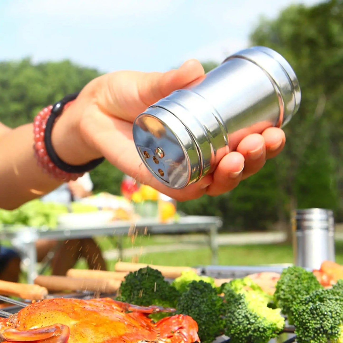 Stainless Steel Salt And Pepper Shakers