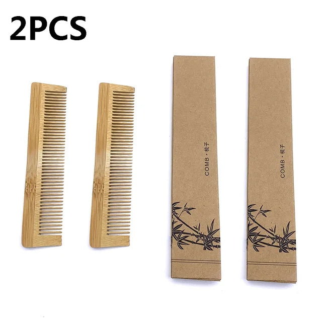 Natural Eco Biodegradable Bamboo Comb Massage Hair Vent Brush