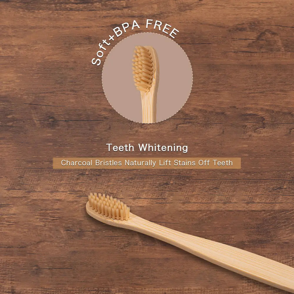 Colorful Toothbrush Natural Bamboo