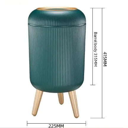 High-leg Striped Large Capacity Press Pop-up Trash Can