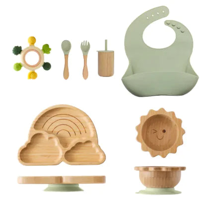 Nordic Style Baby Bamboo Tableware