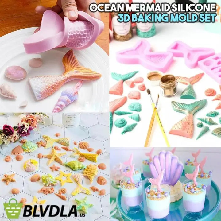 Ocean Mermaid Silicone Baking Mold