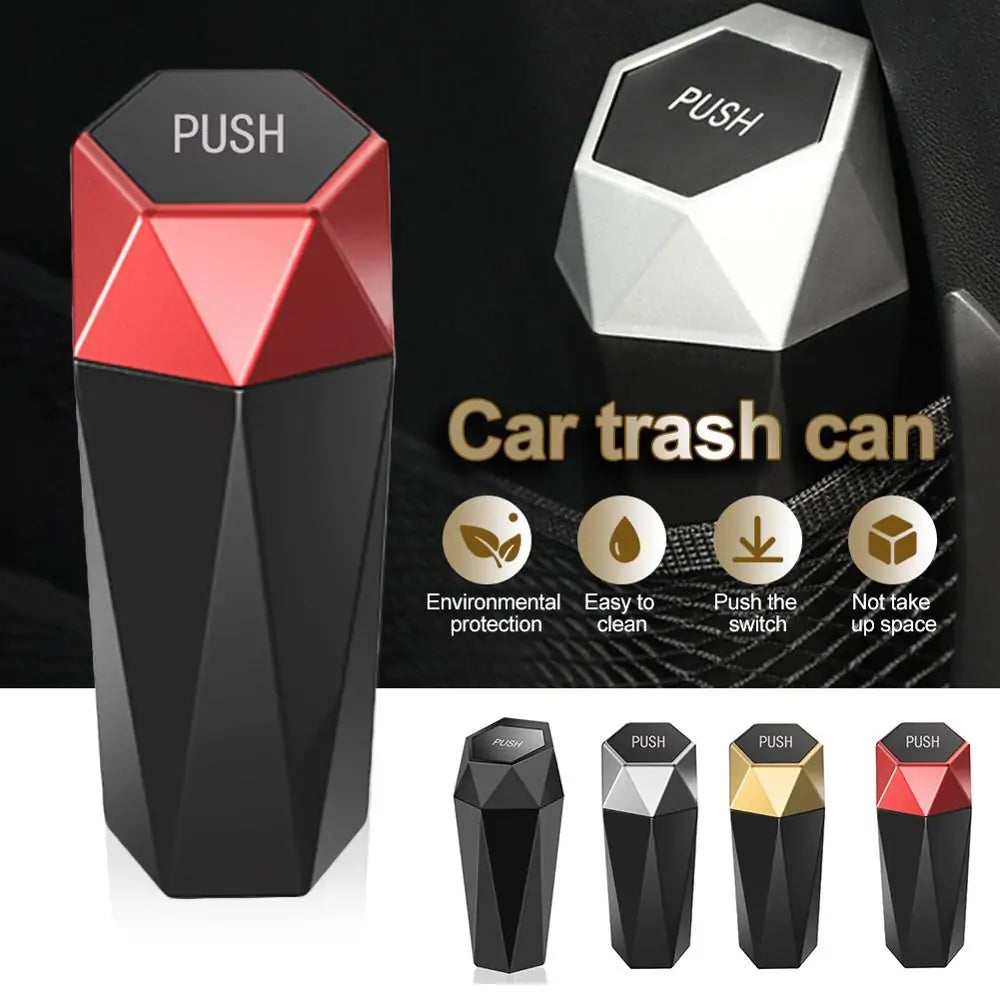 Plastic Car Trash Garbage Can Holder Bin Box