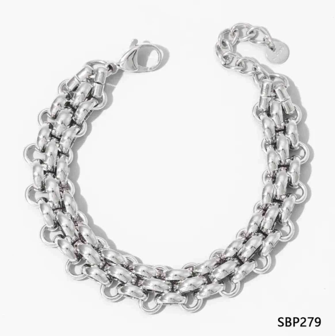 Electroplated Stainless Steel Bracelet – Simple Style