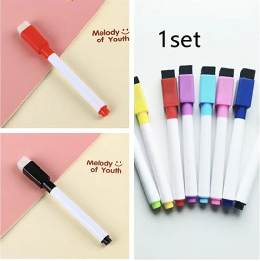 Eco-Friendly Whiteboard Markers with Eraser
