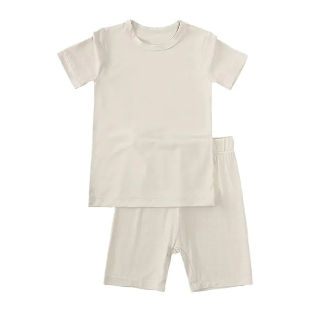 2023 Bamboo Fiber Toddler Kids Pajamas Set